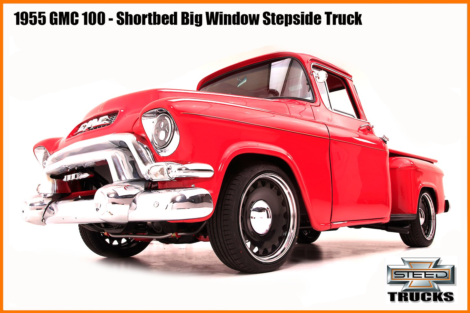 1955 GMC 100 Factory BIG Window Shortbed Stepside Custom Truck